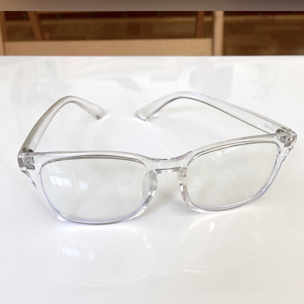 Livho Unisex Computer Glasses Blue Light Blocking Plastic Frames Clear